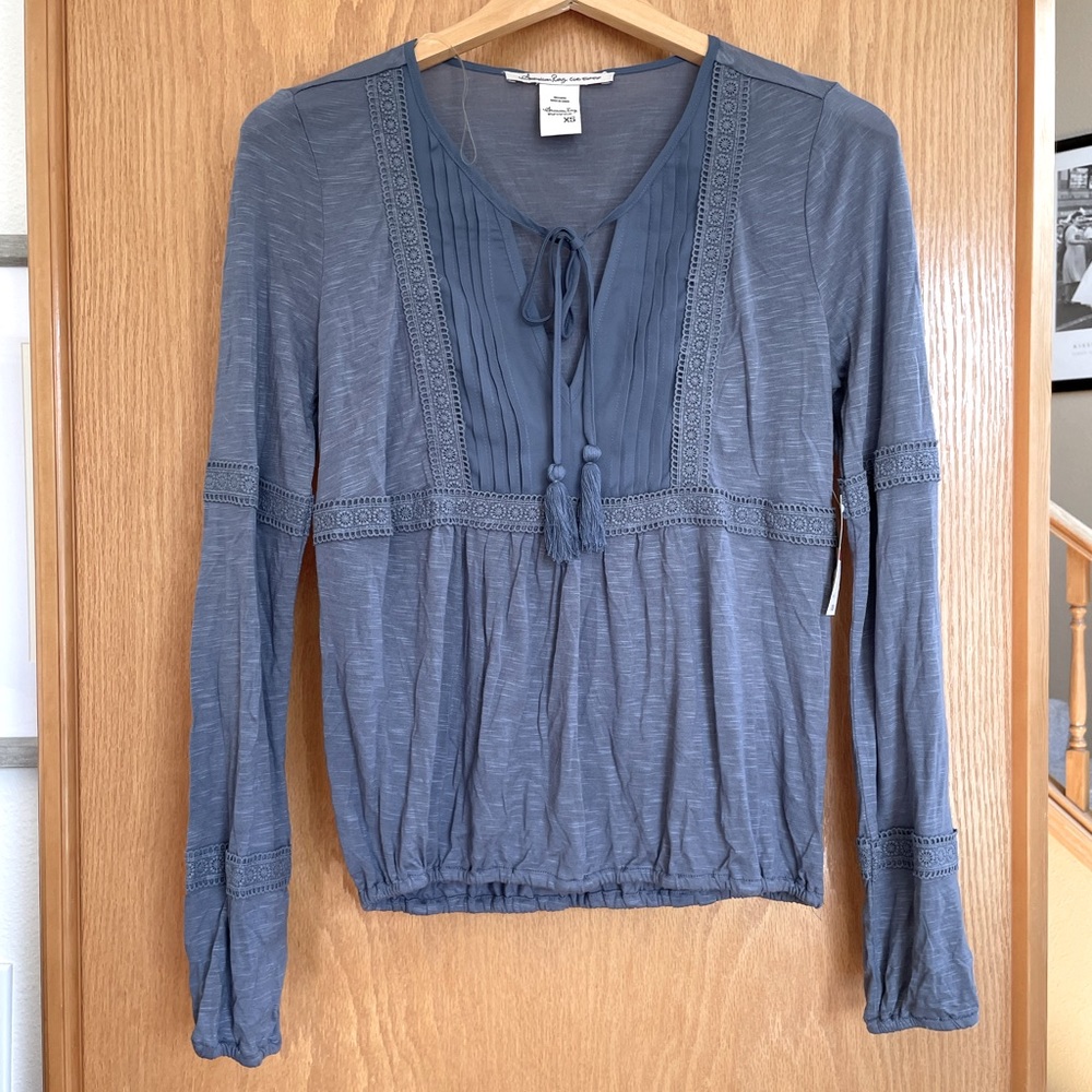 American Rag blue top - Picture 3 of 10